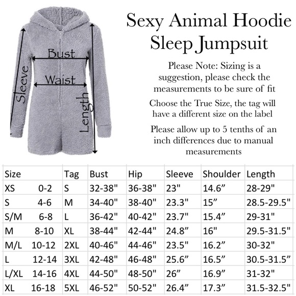 Sexy Animal Hoodie Sleep Jumpsuit with Ears - Picture 16 of 16